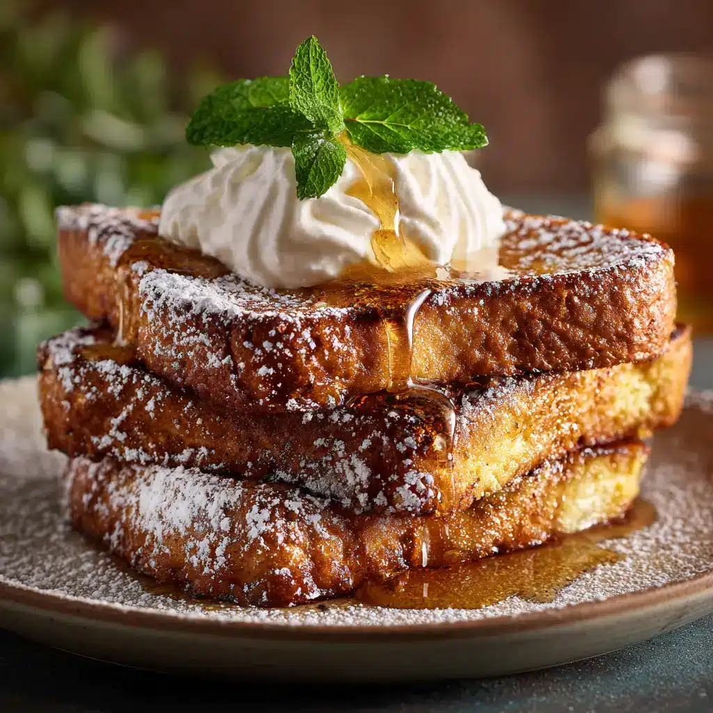 Thick slices of brioche french toast being cooked to a golden brown on a griddle, showcasing the ideal texture for this holiday breakfast.