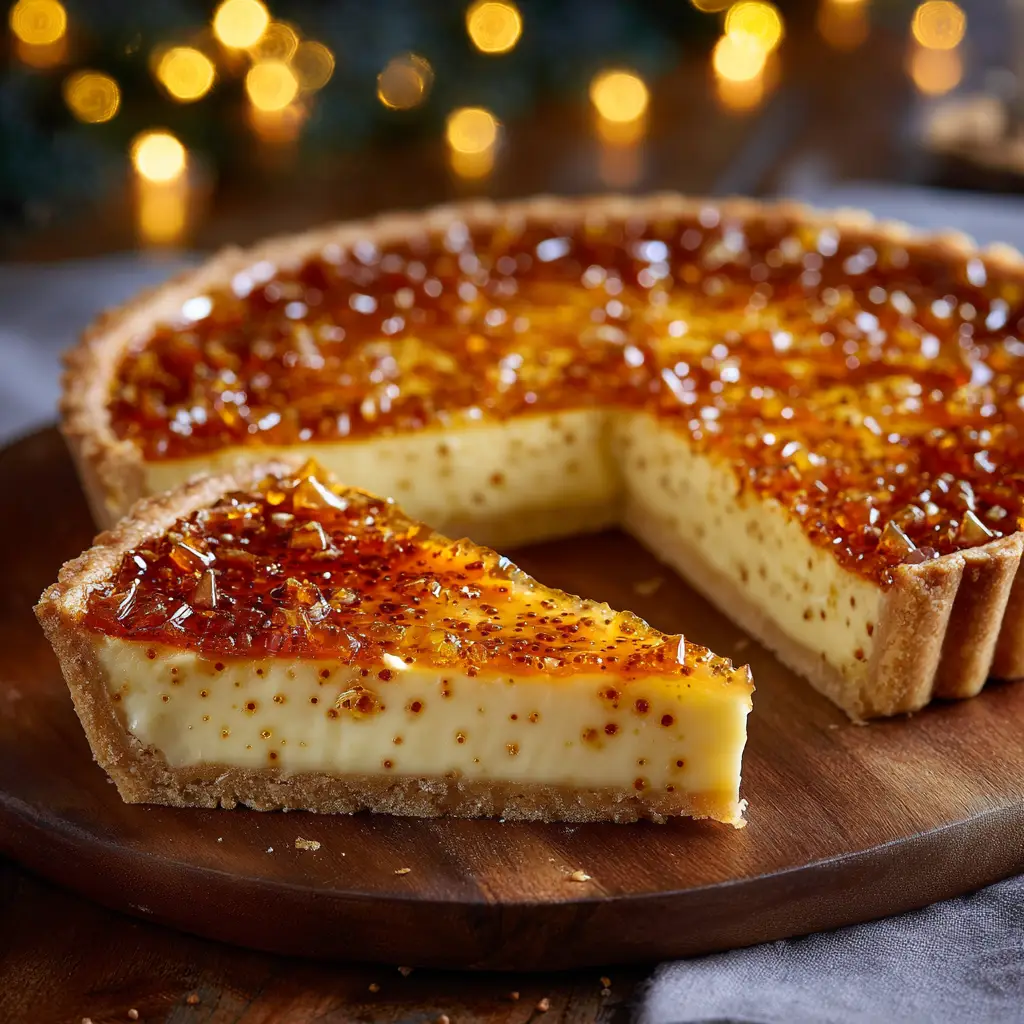 Eggnog Crème Tart: The Ultimate Holiday Dessert Recipe 1 The process of blind baking the spiced tart shell for the eggnog crème tart, filled with pie weights before going into the oven.