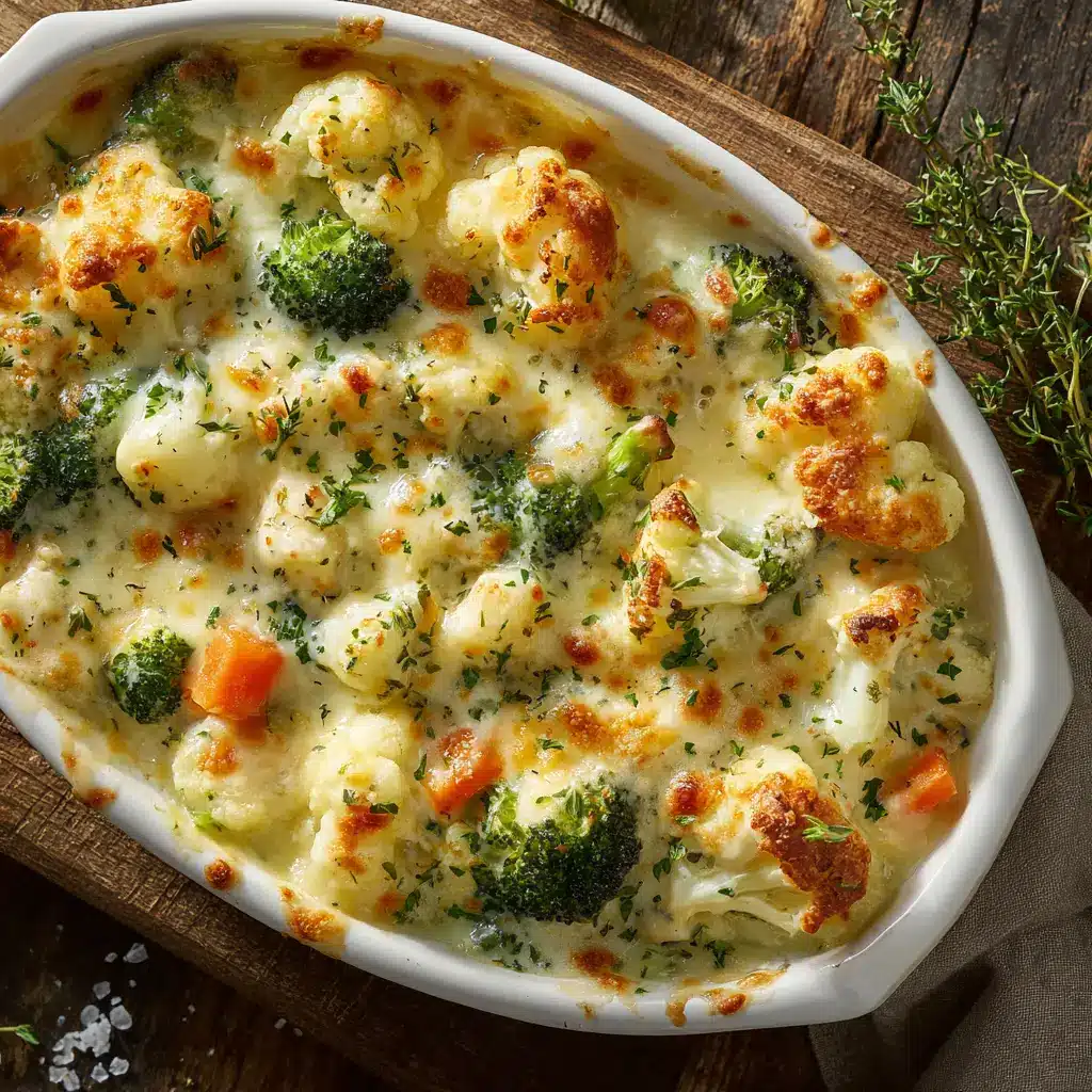 Winter Vegetable Casserole: The Ultimate Comfort Dish 2 A close-up shot of the cheesy winter vegetable casserole, showing the creamy texture and variety of roasted root vegetables.