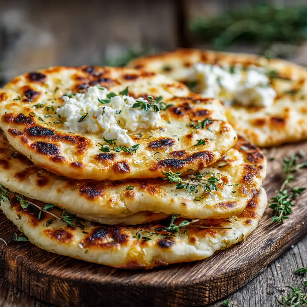 Cottage Cheese Flatbread (The Viral High-Protein Recipe) 1 A finished cottage cheese flatbread being cut into squares on a wooden cutting board, ready to be served or used in a sandwich.