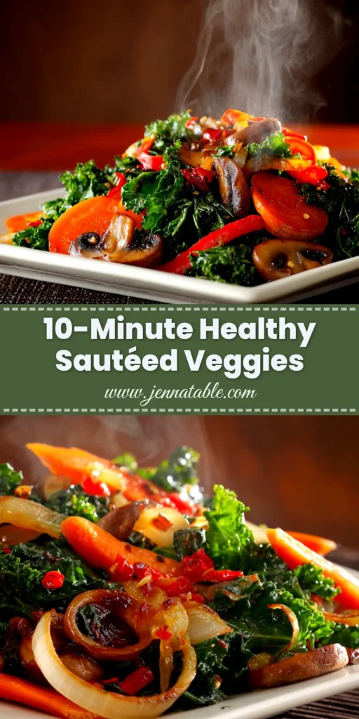 Healthy Sautéed Vegetables (The Only Recipe You'll Ever Need) 4 A vibrant pan of healthy sautéed vegetables, perfectly seasoned. The best quick and easy recipe for a nutritious side dish. | Jenna_Table