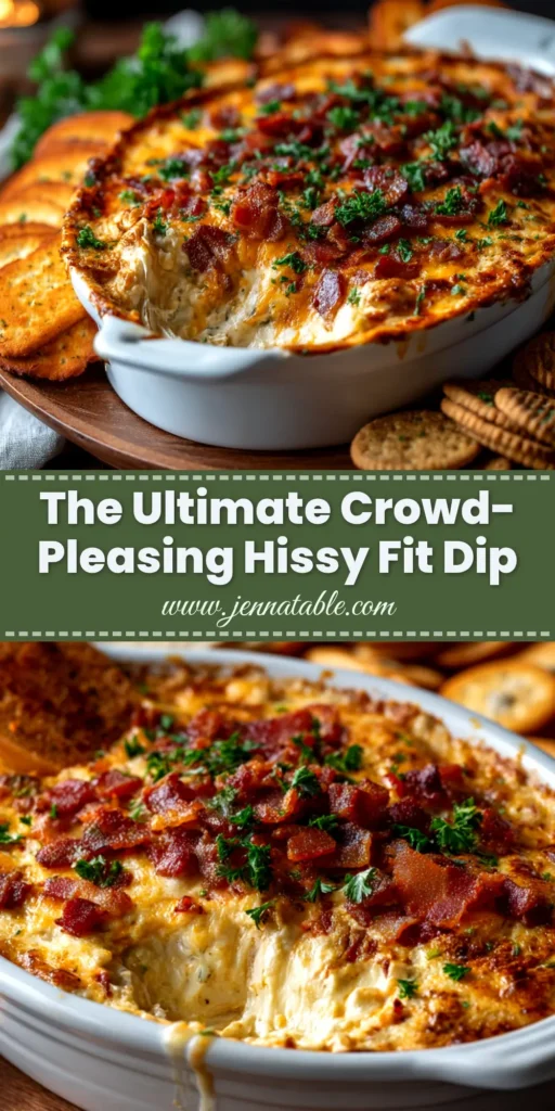 Hissy Fit Dip: The Ultimate Cheesy, Meaty Crowd-Pleaser 3 A close-up overhead shot of creamy, cheesy Hissy Fit Dip in a white bowl, garnished with chives. This easy sausage and cheese dip is the perfect party appetizer.