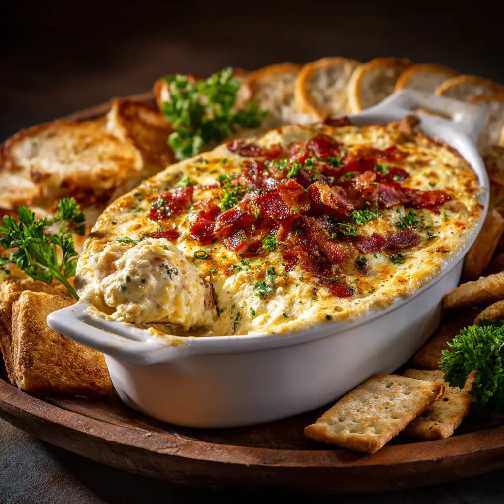 Hissy Fit Dip: The Ultimate Cheesy, Meaty Crowd-Pleaser 2 A serving of hot Hissy Fit Dip being scooped from a baking dish with a corn chip. The dip is cheesy and full of savory sausage.