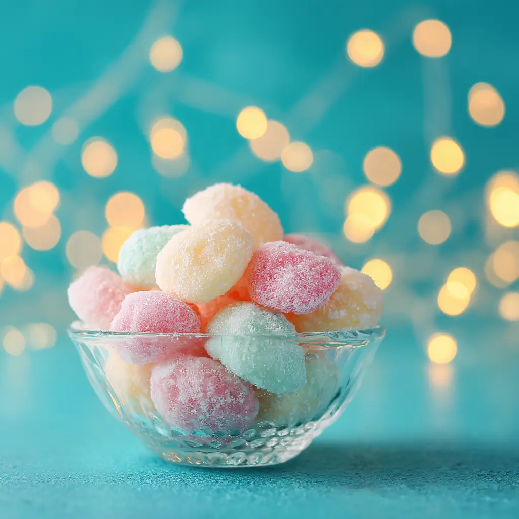 The process of making old-fashioned butter mints, showing the dough being rolled and cut into small pieces.