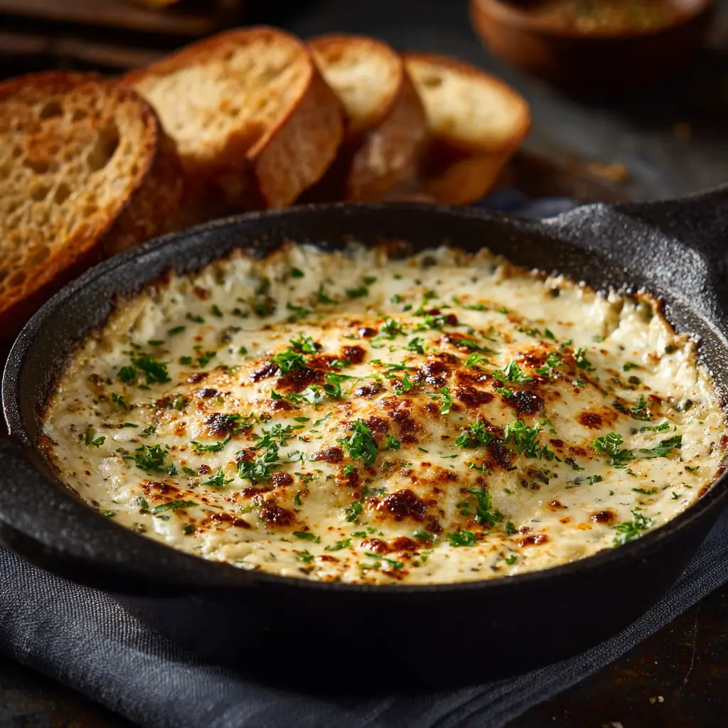 A full serving platter featuring the white cheddar beer cheese surrounded by various dippers like pretzel bites, bread cubes, and fresh vegetables.