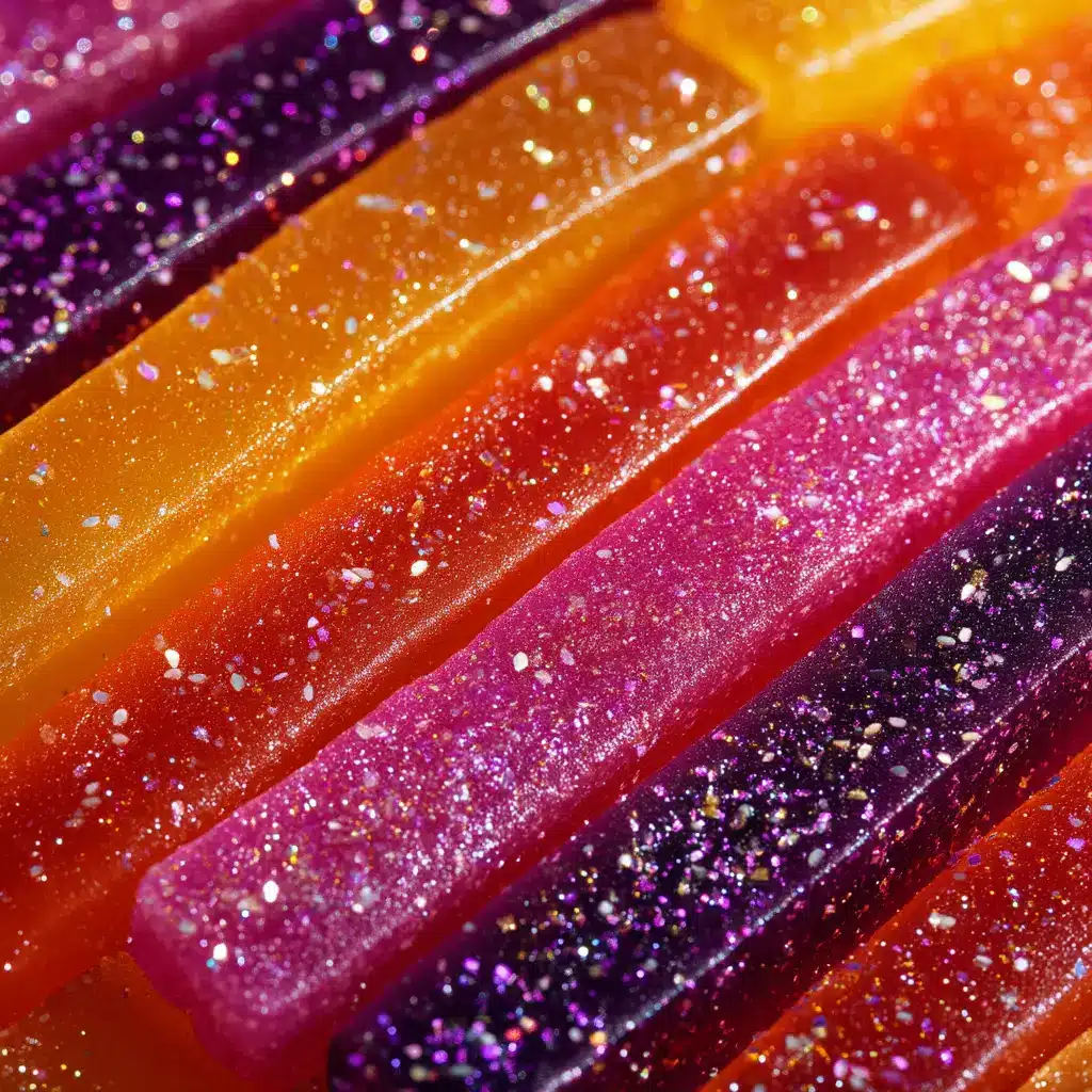 Tequila Gummy Wands: The Ultimate Boozy Candy Recipe 1 A batch of freshly unmolded Tequila Gummy Wands sitting on a wire rack, ready for the air-drying process.