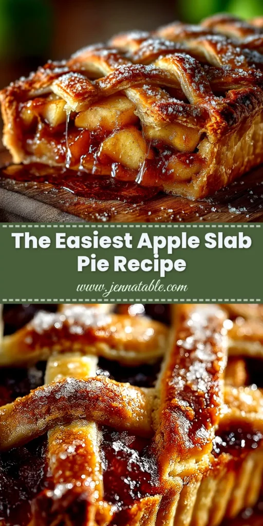 Apple Slab Pie (The Only Recipe You'll Need for a Crowd) 4 A delicious Apple Slab Pie baked in a sheet pan, with a golden-brown crumb topping and a slice being lifted out on a spatula, showcasing the juicy apple filling.