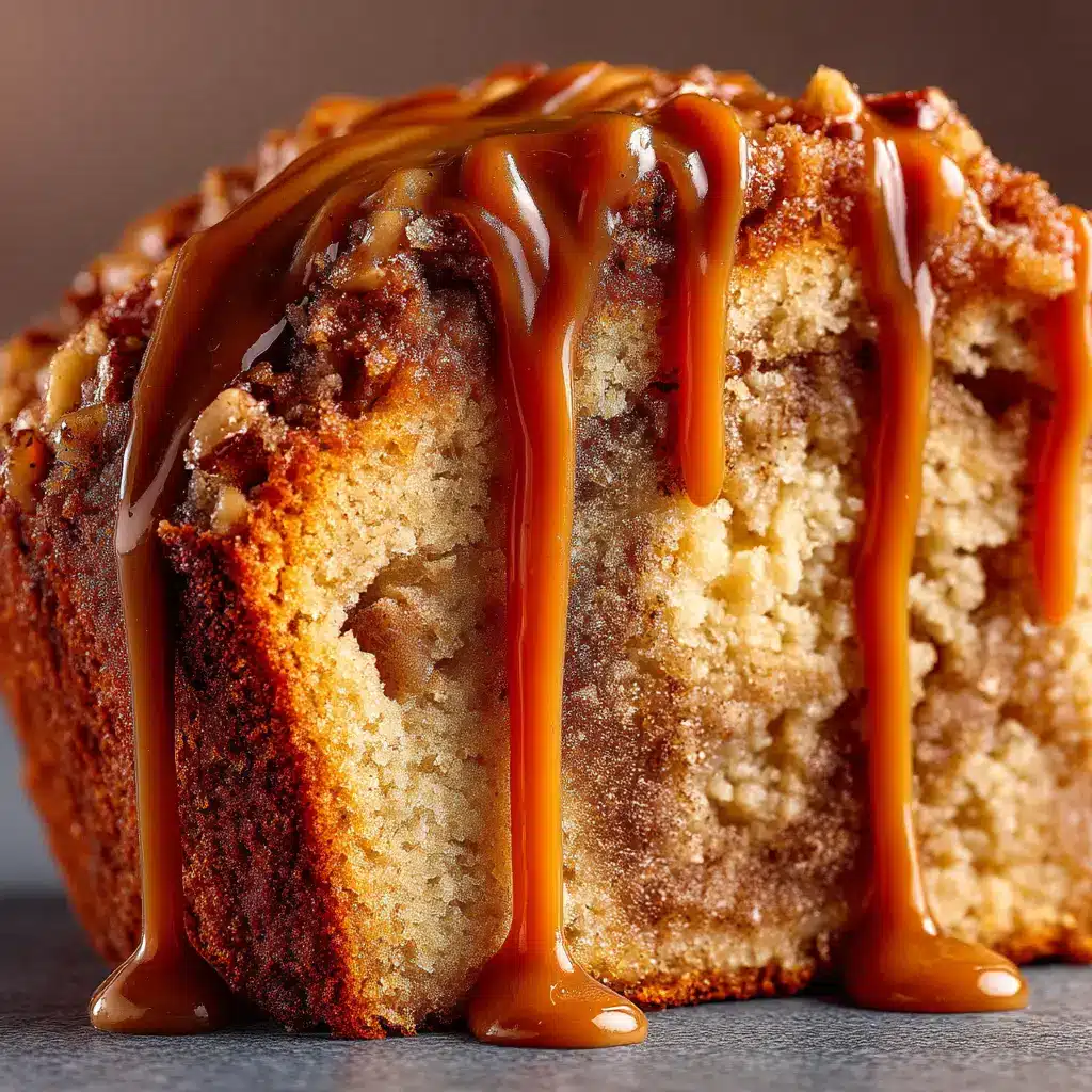An extreme close-up macro shot of a slice of moist brown sugar pound cake, highlighting the tender and dense crumb structure of the cake.