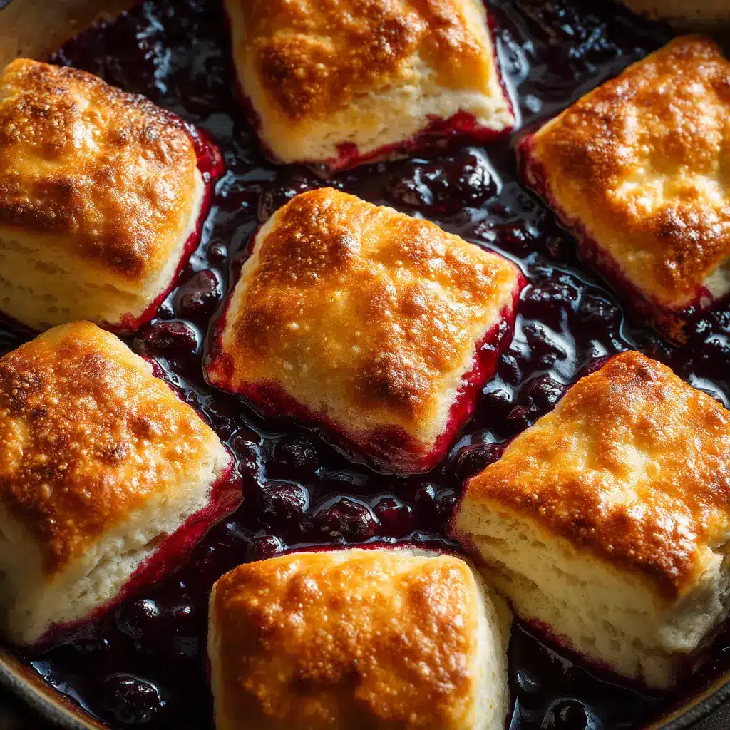 The simple biscuit dough being cut into nine squares before baking in a pan of melted butter.