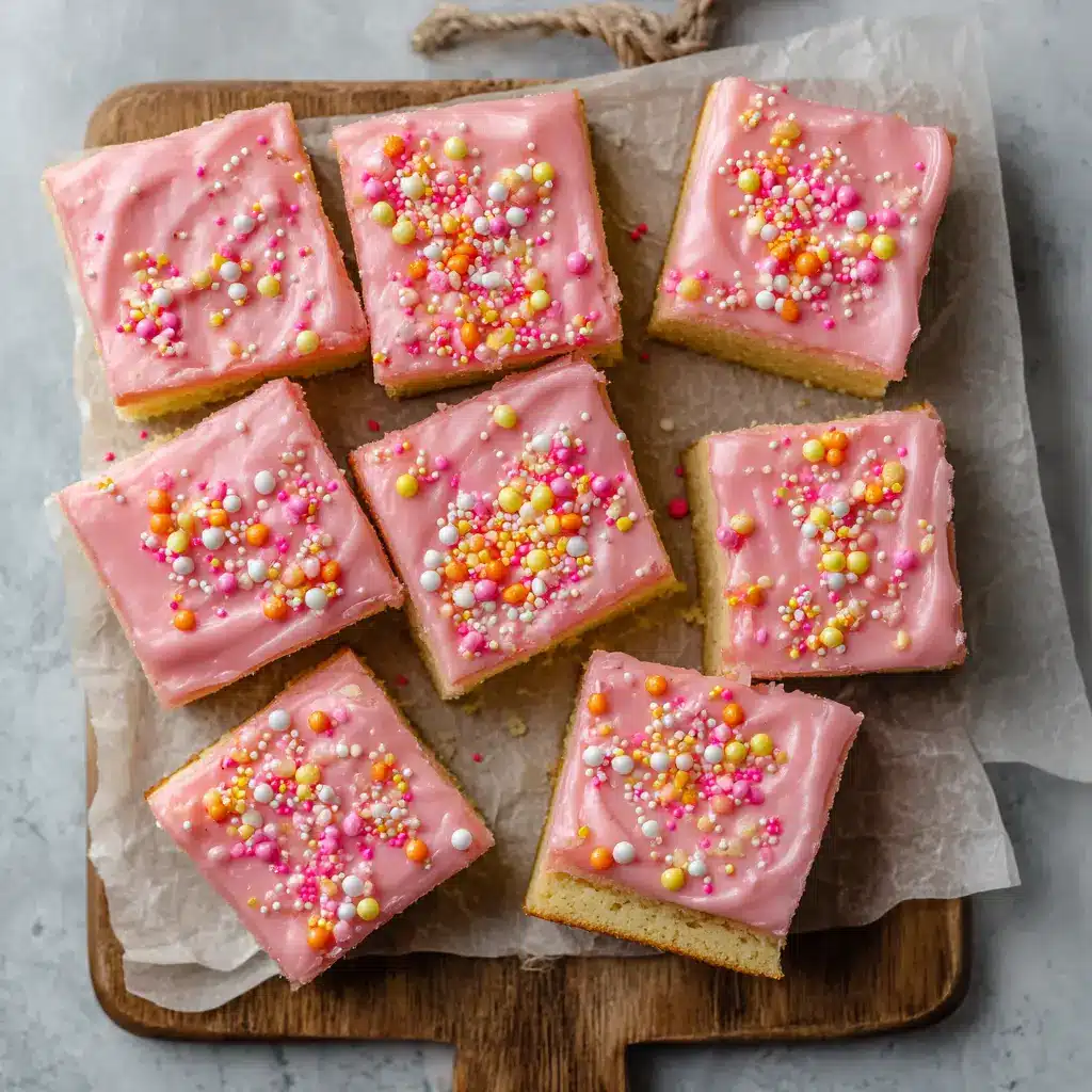 The process of pressing the sugar cookie dough into a 9x13 baking pan before it goes into the oven.